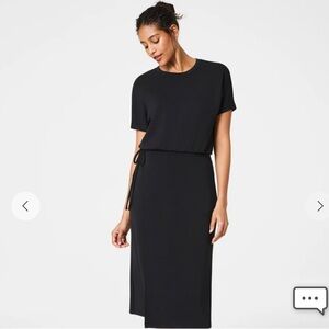 Spanx AirEssentials Midi Wrap Dress NWT